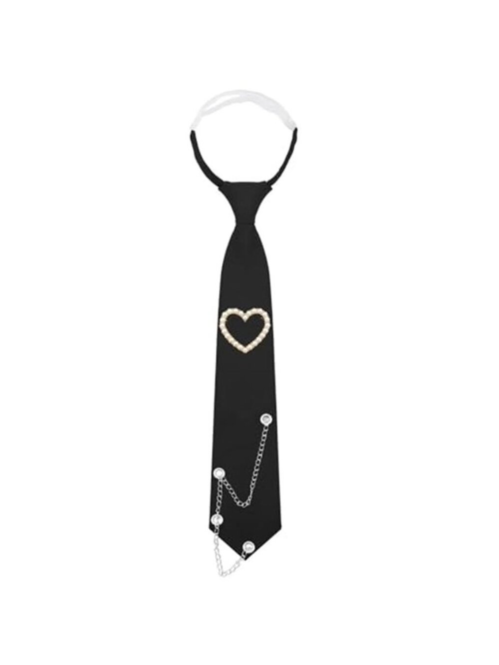 Chains Ties for Women with Pearl for Cosplay Party Office